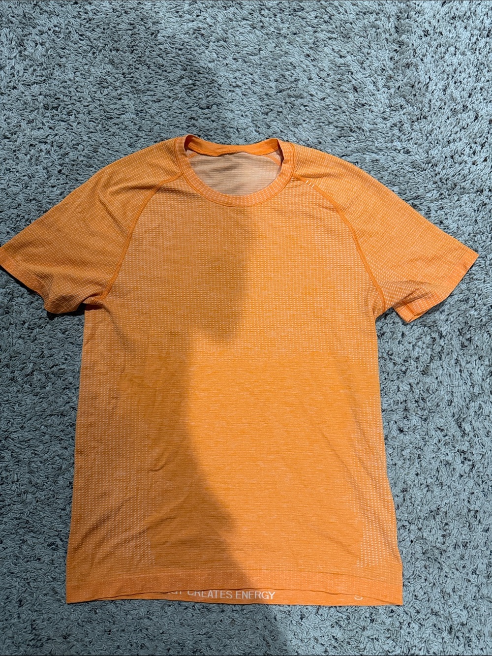 Lululemon Men's Lightweight Orange Performance Tee